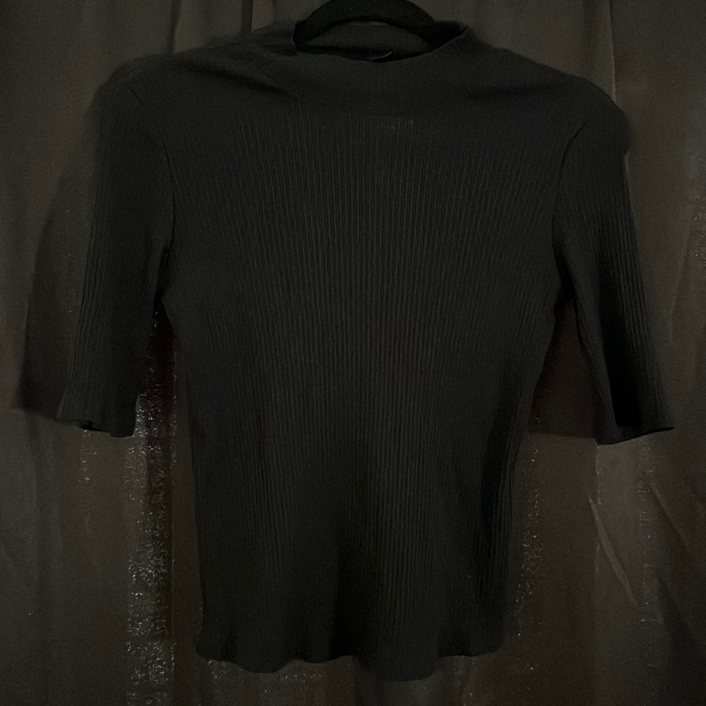 SHEIN black mock neck top NWOT